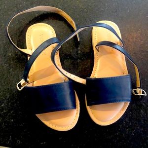 Jcrew Crewcuts Navy Wrap Sandals